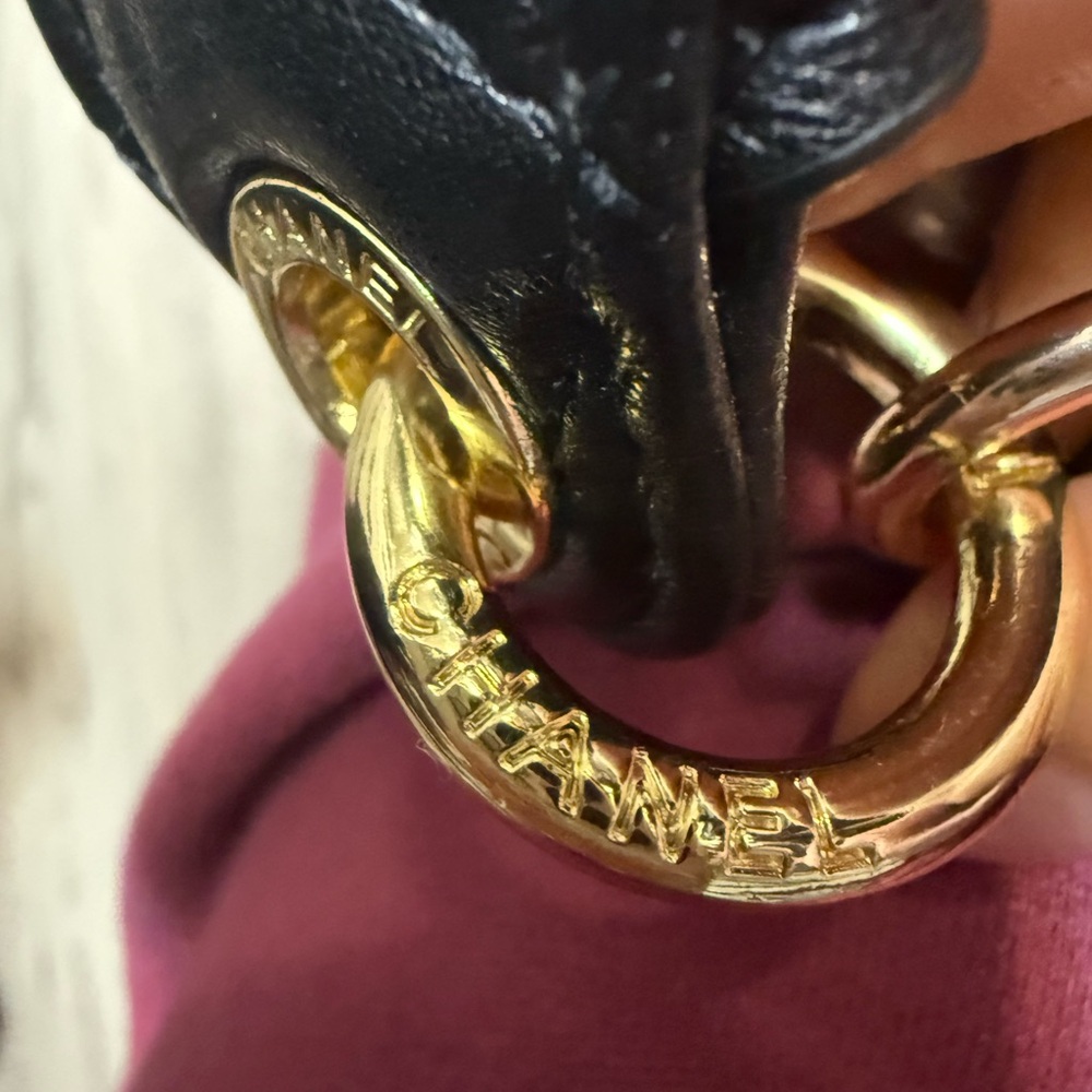 Chanel Black and Gold Mesh Half Moon Shoulder Bag NWT VIP GIFT WITH PURCHASE GWP - Picture 11 of 12